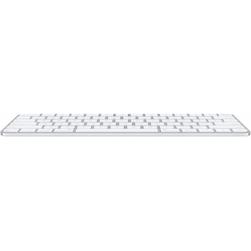 Apple Touch ID özellikli Magic Keyboard: Bluetooth, şarj edilebilir. Apple çipe sahip Mac bilgisayarlarla çalışır; Almanca, Beyaz Tuşlar