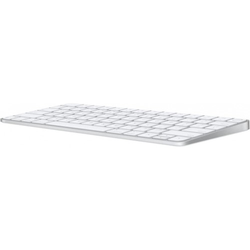 Apple Touch ID özellikli Magic Keyboard: Bluetooth, şarj edilebilir. Apple çipe sahip Mac bilgisayarlarla çalışır; Almanca, Beyaz Tuşlar