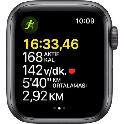 Apple Watch SE GPS + Cellular 44mm Uzay Grisi Alüminyum Kasa ve Spor Kordon Akıllı Saat - Outlet