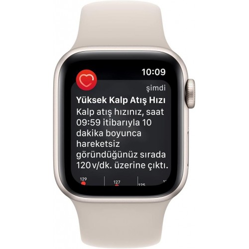 Apple Watch SE 2 GPS 40mm Yıldız Işığı Alüminyum Kasa ve Spor Kordon Akıllı Saat-teşhir