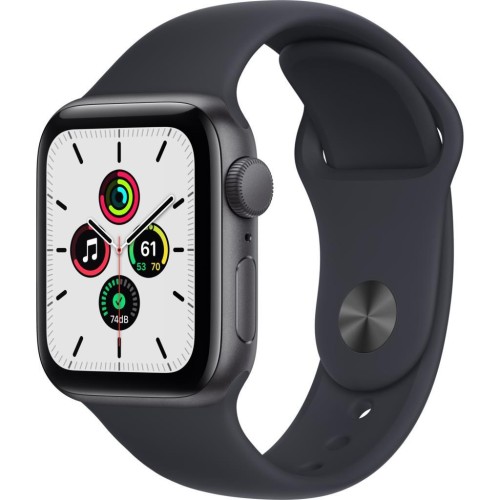 Apple Watch SE GPS 40mm Uzay Grisi Alüminyum Kasa ve Spor Kordon Akıllı Saat - TEŞHİR