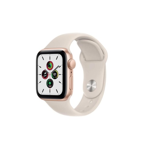 Apple Watch SE GPS 40mm Altın Rengi Alüminyum Kasa ve Spor Kordon Akıllı Saat - TEŞHİR