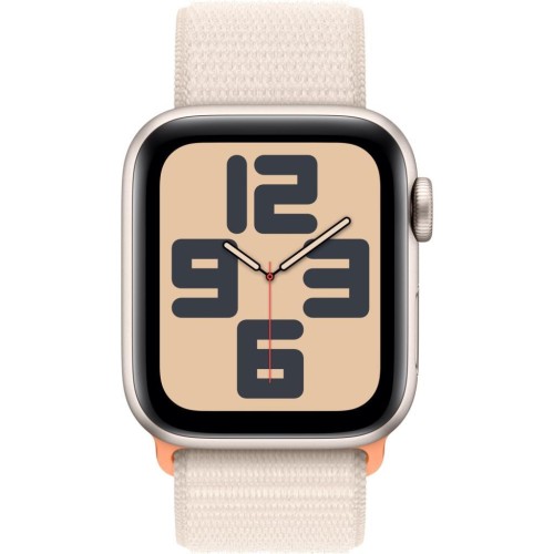Apple Watch SE 2 2023 GPS 40mm Yıldız Işığı Alüminyum Kasa ve Yıldız Işığı Spor Loop Kordon Akıllı Saat