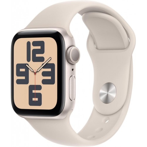 Apple Watch SE 2 GPS 44mm Yıldız Işığı Alüminyum Kasa ve Spor Kordon Akıllı Saat - Outlet