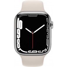 Apple Watch Series 7 GPS + Cellular 45mm Gümüş Paslanma...