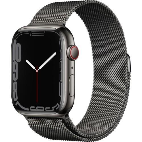 Apple Watch Series 7 GPS Cellular 45mm Grafit  Akıllı Saat - TEŞHİR