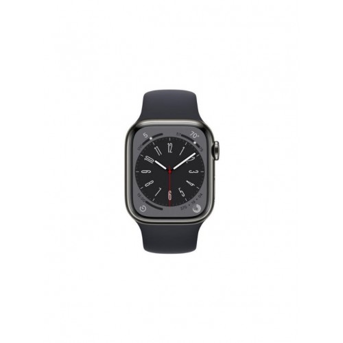 Apple Watch Series 8 GPS + Cellular 41mm Grafit Paslanmaz Çelik Kasa ve Spor Kordon Akıllı Saat