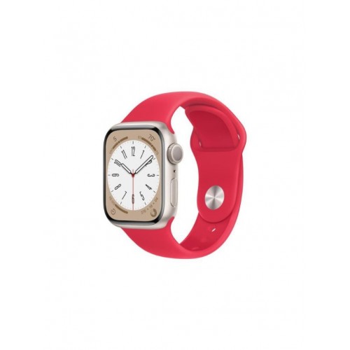 Apple Watch Series 8 GPS + Cellular 41mm Kırmızı Alüminyum Kasa ve Spor Kordon Akıllı Saat