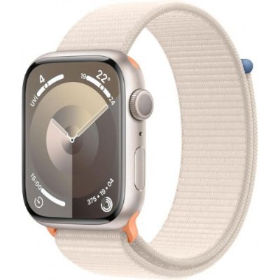 Apple Watch Series 9 GPS 45mm Yıldız Işığı Alüminyum Kasa ve Yıldız Işığı Spor Loop Kordon Akıllı Saat Outlet