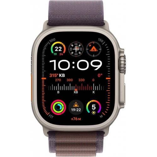 Apple Watch Ultra 2 GPS + Cellular 49mm Natürel Titanyum Kasa ve Indigo-Alpine Loop Kordon Akıllı Saat