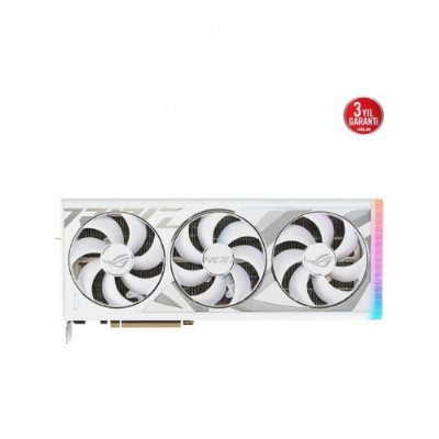 Asus RTX 4090 Rog Strix OC White Edition ROG-STRIX-RTX4090-O24G-WHITE 384 Bit GDDR6X 24 GB Ekran Kartı