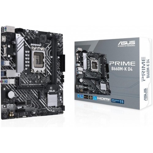 Asus Prime B660M-K D4 Intel LGA1700 DDR4 Micro ATX Anakart - Kutusuz