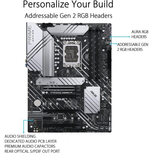 ASUS PRIME Z690 Intel 6000MHz DDR5 LGA1700 ATX Anakart PRIME Z690-P