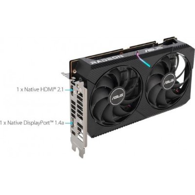 ASUS Radeon PH-RX6400-4G GDDR6 64 bit 2039 MHz HDMI 1xDP Ekran Kartı