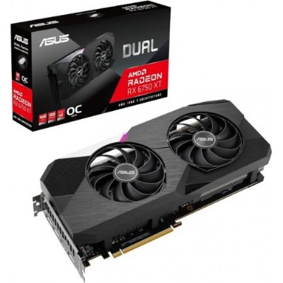 Asus RX 6750 XT Dual OC Edition DUAL-RX6750XT-O12G 192 Bit GDDR6 12 GB Ekran Kartı - Outlet