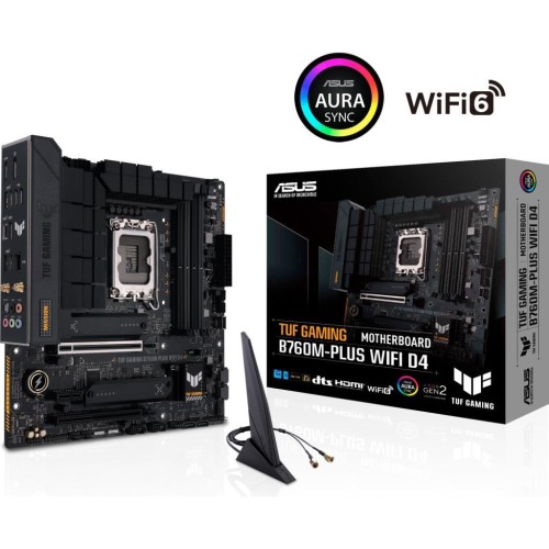 Asus Tuf Gaming B760M-PLUS Wi-Fi D4 Intel LGA1700 DDR4 Micro ATX Anakart Teşhir