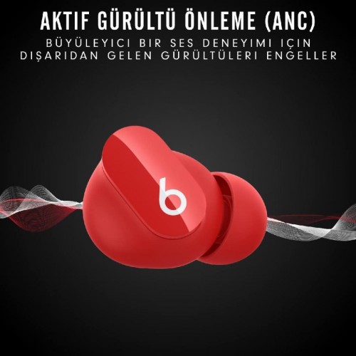 Beats Studio Buds, Gürültü Önleme Kulak İçi Kulaklık Kırmızı