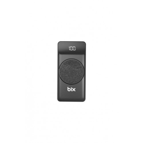 Bix PB102 Siyah 10000 mAh Hızlı Şarj Kablosuz Powerbank