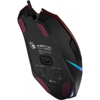 Bloody W60 Max Kırmızı RGB Optik Kablolu Oyuncu Mouse - Outlet