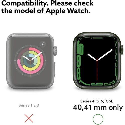 Apple Watch Seri (40mm) Kılıf Caseology Nero Black Teşhir