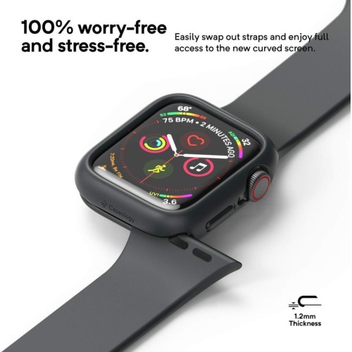 Apple Watch Seri (40mm) Kılıf Caseology Nero Black Teşhir