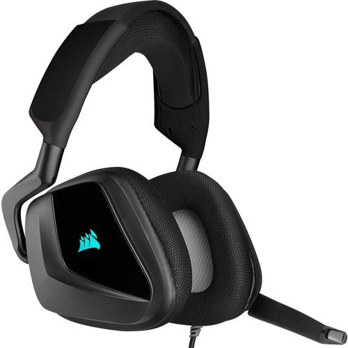 Corsair Void RGB Elite Wireless Premium 7.1 CA-9011201-EU Mikrofonlu Kulak Üstü Oyuncu Kulaklığı Siyah