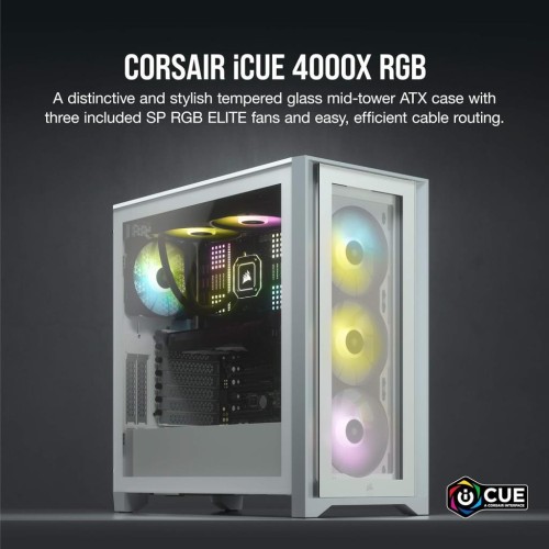 Corsair iCUE 4000X CC-9011205-WW RGB Fanlı ATX Oyuncu Kasası Outlet