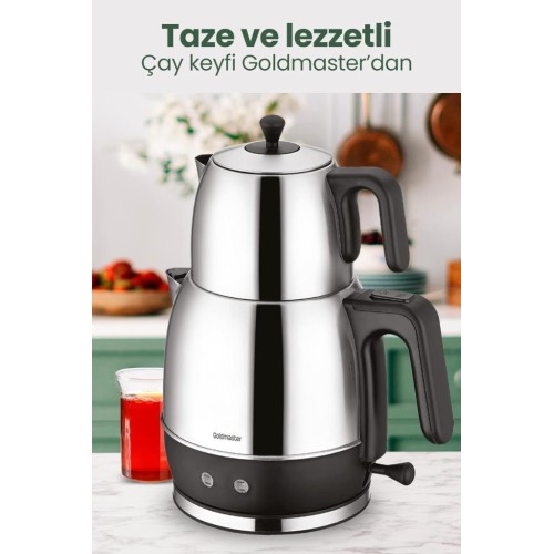 Goldmaster IN-6109 TrendTea 2200 W Inox Çay Makinesi