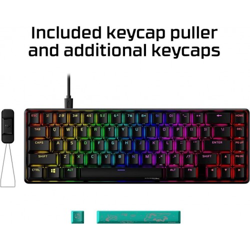 HyperX Alloy Origins 65 Aqua PBT US Oyuncu Klavyesi