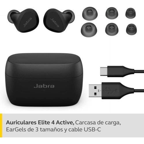 Jabra Elite 4 Active TWS Siyah Kulak İçi Bluetooth Kulaklık Teşhir