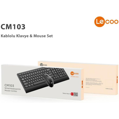 Lenovo Lecoo CM103 Kablolu Klavye Mouse Seti Teşhir