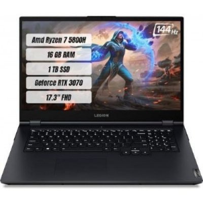 Lenovo Legion 5 82JY007XTX Ryzen 7 5800H 16 GB 1 TB SSD RTX3070 17.3" Full HD Gaming Laptop - teşhir