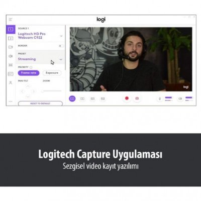 Logitech Brio 4K Ultra HD 960-001106 Mikrofonlu Webcam Teşhir