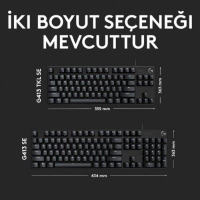 Logitech G413 TKL 920-010564 Kablolu Mekanik Oyuncu Klavyesi