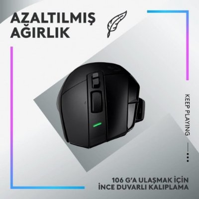 Logitech G502 X Plus 910-006163 Siyah Lightspeed Hero Şarjlı Optik Kablosuz Oyuncu Mouse - Teşhir