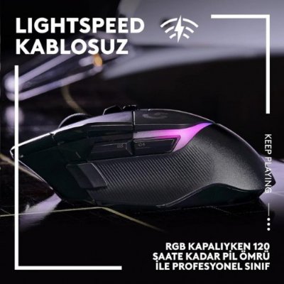 Logitech G502 X Plus 910-006163 Siyah Lightspeed Hero Şarjlı Optik Kablosuz Oyuncu Mouse - Teşhir