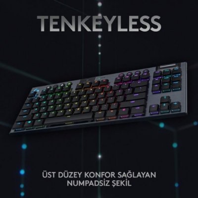 Logitech G915 TKL 920-009537 ABD Kablolu/Kablosuz Mekanik Oyuncu Klavyesi