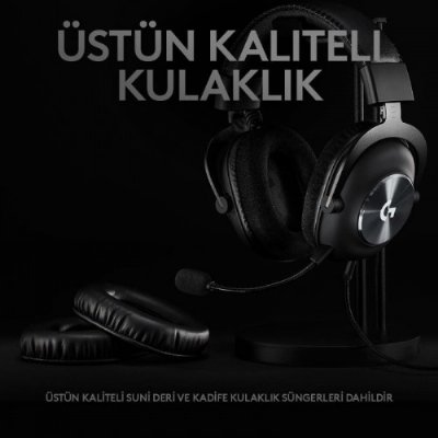 Logitech G Pro X 7.1 981-000818 Kablolu Mikrofonlu Kulak Üstü Oyuncu Kulaklığı Outlet