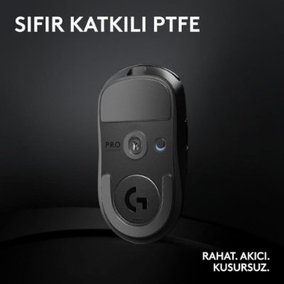 Logitech G PRO X Superlight 2 910-006631 Siyah Lightspeed Hero Şarjlı Optik Kablosuz Oyuncu Mouse - Outlet