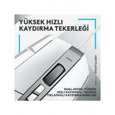 Logitech G502 X 910-006147 Beyaz Optik Kablolu Oyuncu Mouse - Outlet