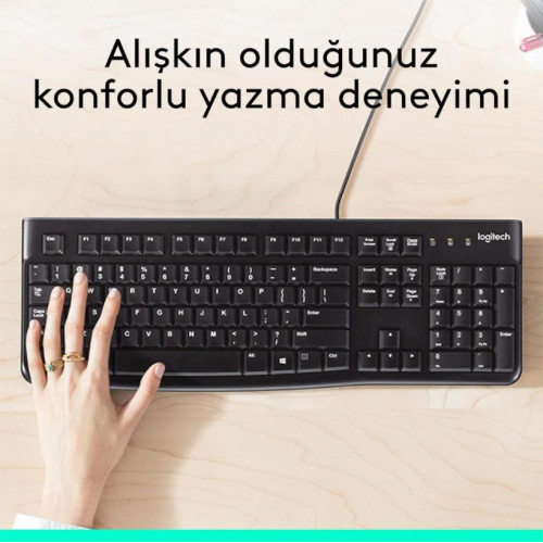 Logitech K120 920-002505 Q Kablolu Klavye Teşhir