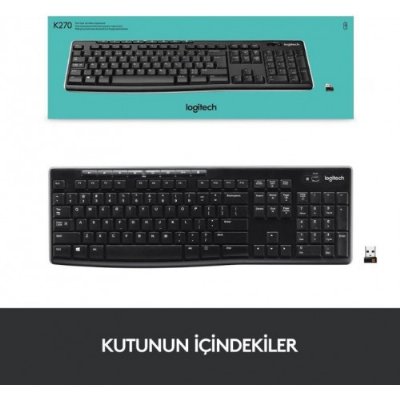 Logitech K270 Kablosuz Klavye, Tuş Takımı - Teşhir