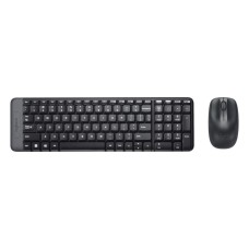 Logitech MK220 Kablosuz Klavye Mouse Set, Siyah, Q Klav...