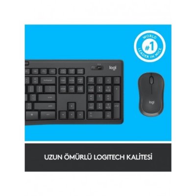 Logitech MK295 Silent Kablosuz Klavye Mouse Seti - Teşhir