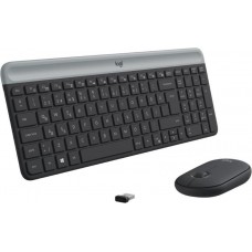 Logitech MK470 Siyah Kablosuz Klavye Mouse Seti Outlet