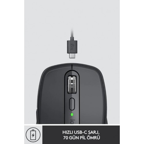 Logitech MX Anywhere 3 910-005988 Siyah Şarjlı Lazer Kablosuz Mouse - Teşhir