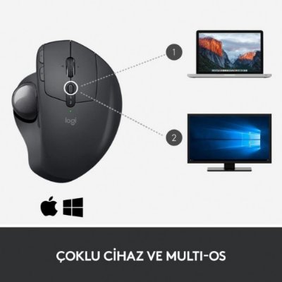 Logitech Mx Ergo Trackball 910-005179 Bluetooth Optik Mouse