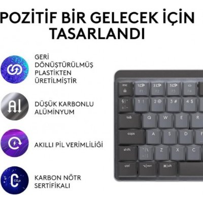 Logitech Mx Mechanical Mini 920-010780 Kablosuz Mekanik Klavye - Outlet