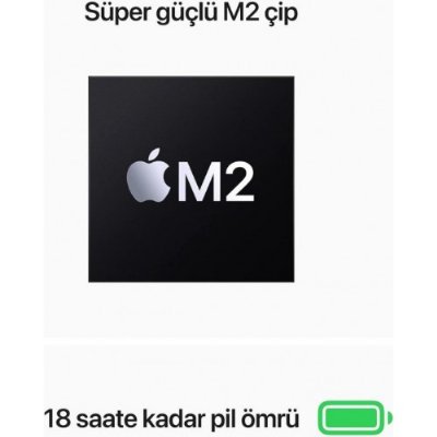 Macbook Air M2 8 GB 256 GB SSD 13.6" MLY13TU/A Yıldız Işığı Outlet