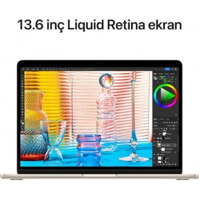 Macbook Air M2 8 GB 256 GB SSD 13.6" MLY13TU/A Yıldız Işığı Outlet